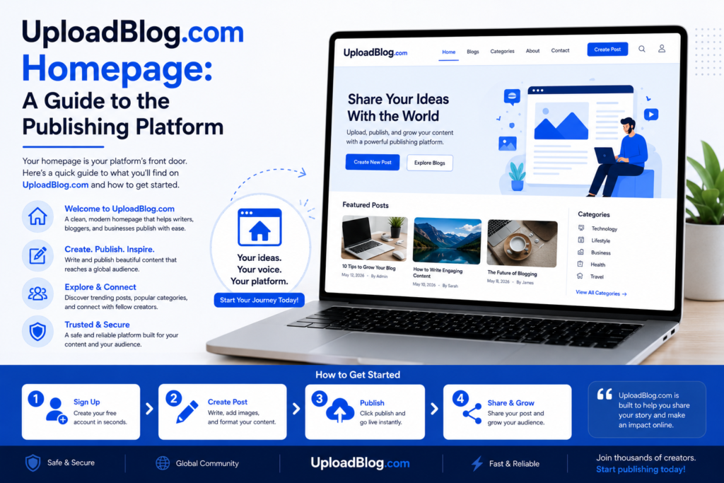 UploadBlog.com Homepage: A Guide to the Publishing Platform