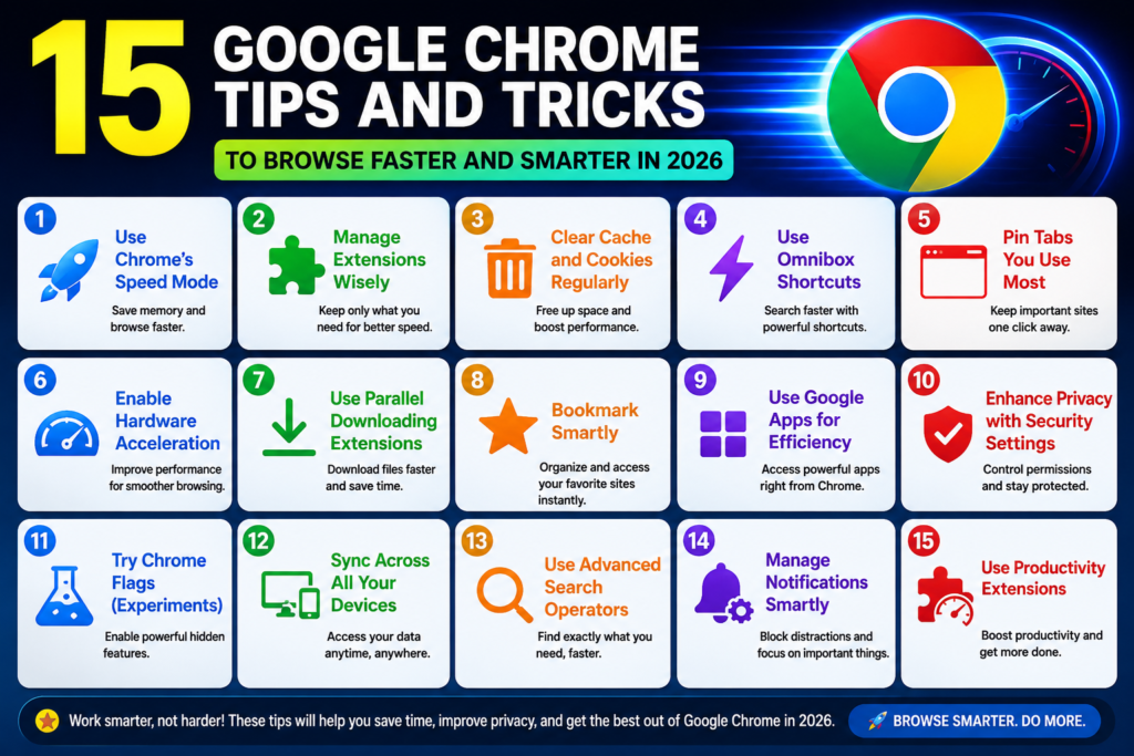 15 Google chrome tips and tricks to browse faster and smarter in 2026