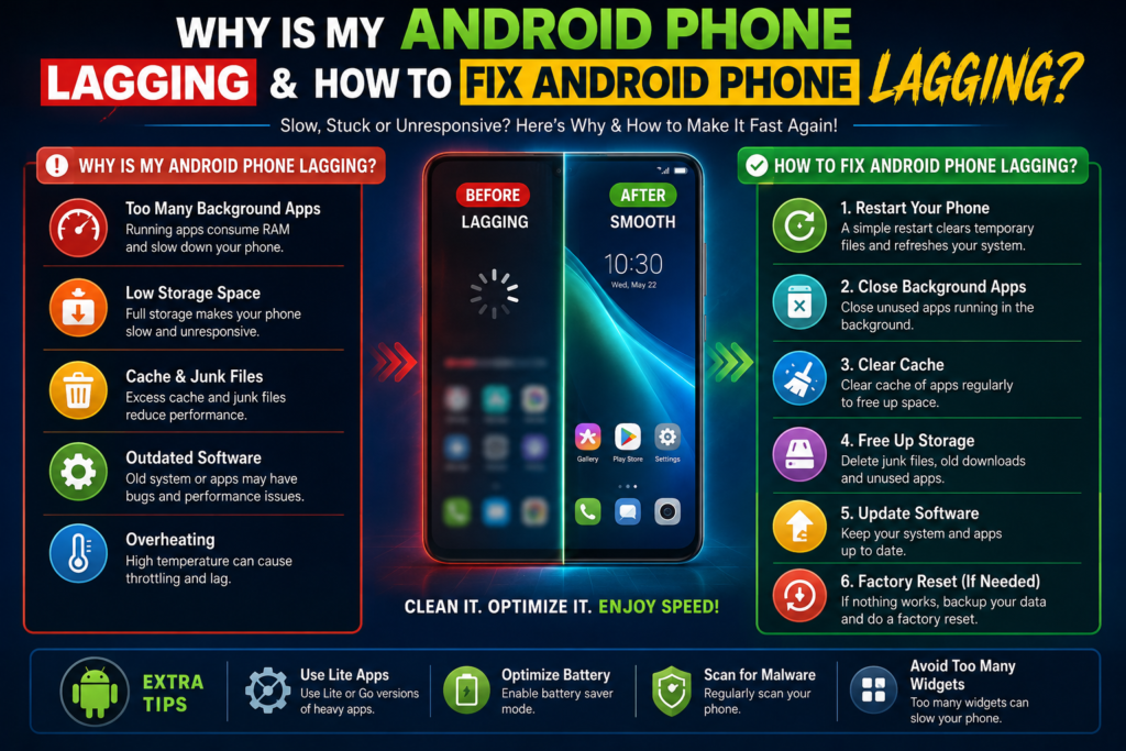 How to fix Android Phone Lagging: 10 Easy Ways
