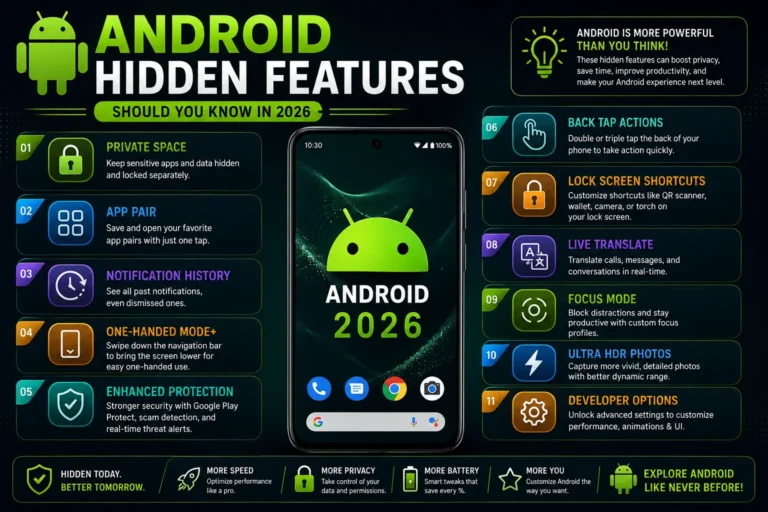 15 Android Hidden Features should you know in 2026