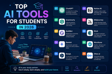 Top AI Tools for Students in 2026 Top AI Tools for Students in 2026