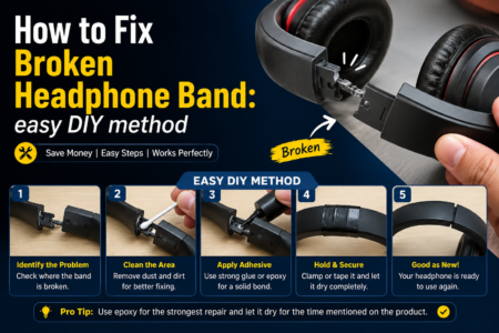 How to Fix Broken Headphone Band: easy DIY method How to Fix Broken Headphone Band: easy DIY method