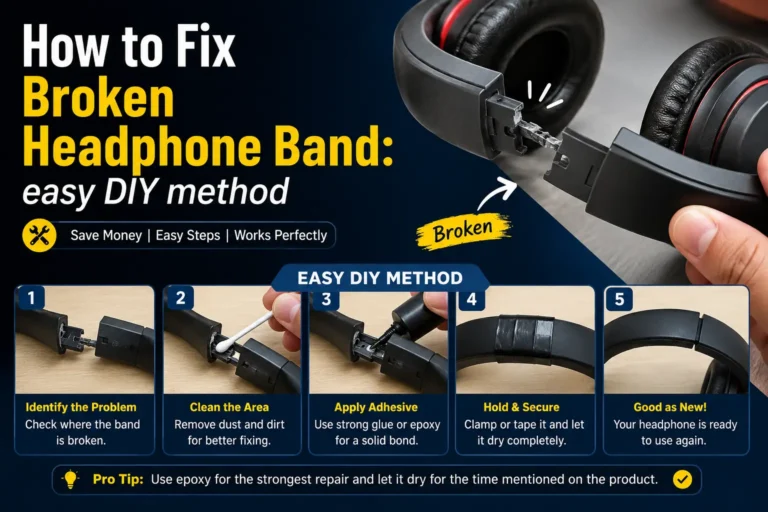 How to Fix Broken Headphone Band: easy DIY method